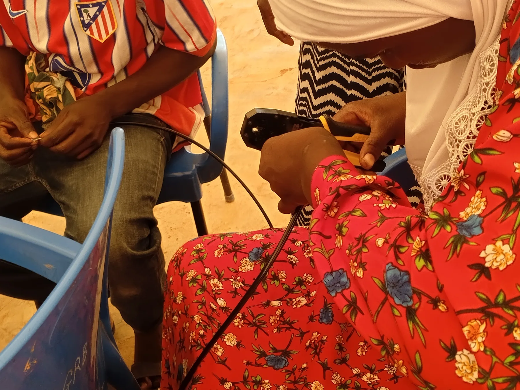 Practical technology activity with community participants